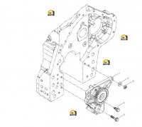 Насос масляный с крепежными болтами