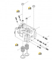 Узел головки блока цилиндров
