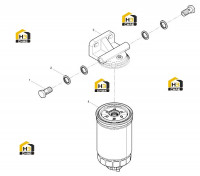 Фильтр топливный в разборе