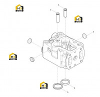 Головка блока цилиндров в разборе