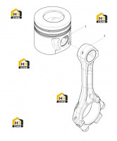 Шатун и поршень