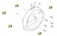 Крепление корпуса маховика