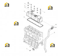 Крышка головки блока цилинров в сборе