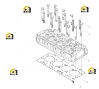 Головка блока цилиндров в сборе