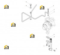 Патрубок масляный турбонагнетателя