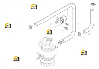 Трубы соединительные для подачи воды в масляный радиатор