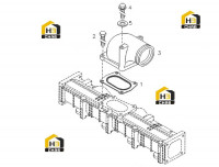 Колено воздуховода