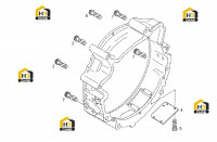 Корпус маховика в сборе