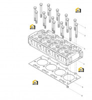 Головка блока цилиндров в сборе