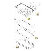 Поддон масляный в сборе