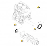 Прокладка коленвала