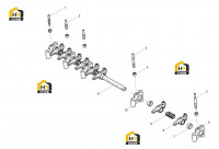 Седло коромысла в сборе