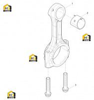 Шатун в сборе