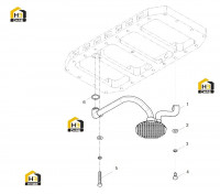 Труба фильтра для всасывания масла