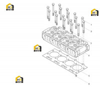 Винт, прокладка головки блока цилиндров