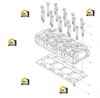Головка блока цилиндров в сборе