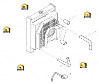 Соединение воздушного и водяного радиатора