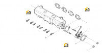 Коллектор впускной двигателя с крепежными болтами