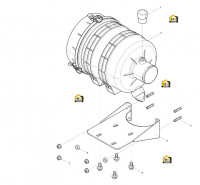 Крепление воздушного фильтра