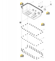 Поддон масляный в сборе