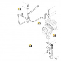 Трубка возврата масла турбокомпрессора