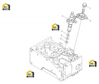 Форсунка топливная с креплением