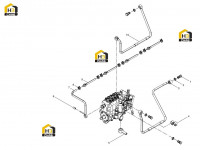 Топливопровод низкого давления в сборе