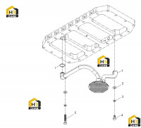 Труба фильтра для всасывания масла