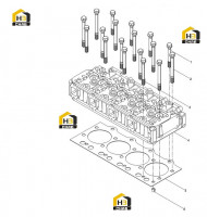 Винт, прокладка головки блока цилиндров