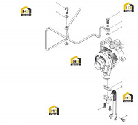 Группа масляных труб турбонагнетателя