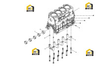 Узел блока цилиндров