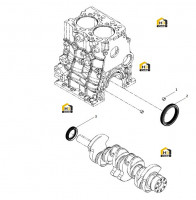 Прокладка коленвала