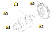 Комплект зубчатых валов