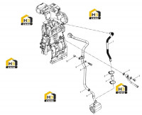 Труба охлаждающей жидкости масляного радиатора