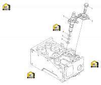 Форсунка топливная с креплением