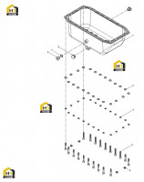 Поддон масляный в сборе