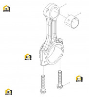 Шатун в сборе