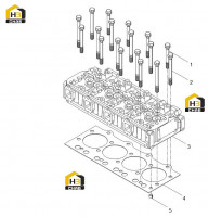 Винт, прокладка головки блока цилиндров