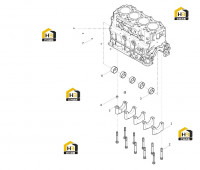 Узел блока цилиндров