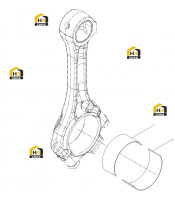 Комплект шатунных подшипников