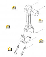 Шатун в сборе