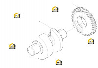 Комплект зубчатых валов