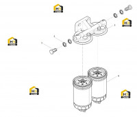 Фильтр топливный в разборе