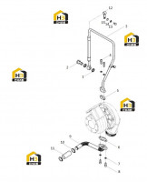 Труба масляная турбонагнетателя