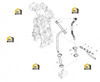 Труба охлаждающей жидкости масляного радиатора