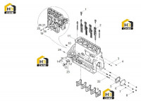 Блок цилиндров в сборе