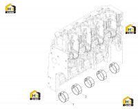 Комплект коренных вкладышей