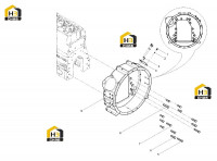 Корпус маховика с комплектующими
