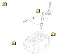 Форсунка топливная с креплением