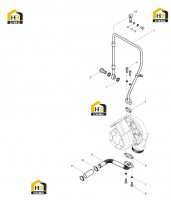 Патрубок масляный турбокомпрессора